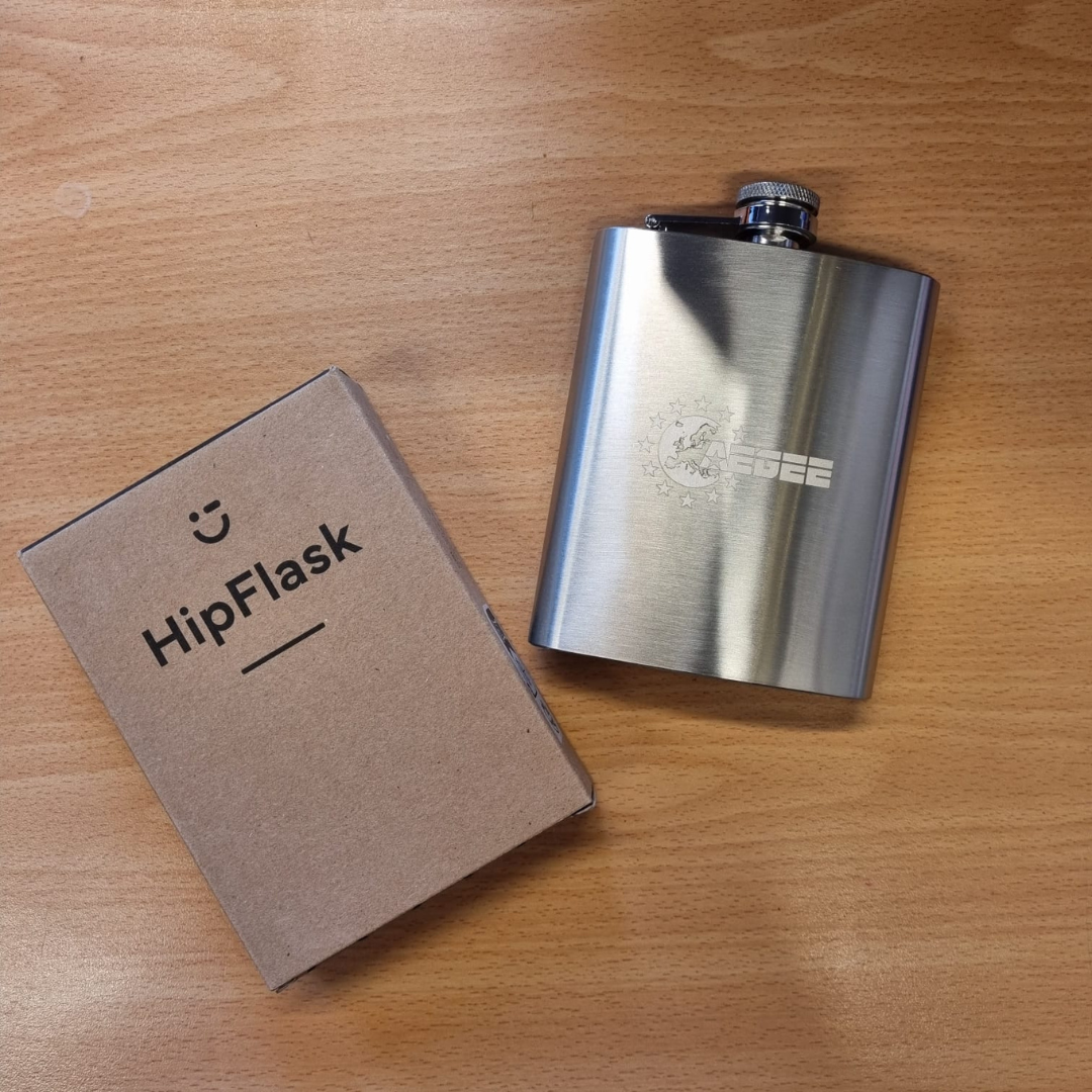 Zilveren heupfles (RVS)